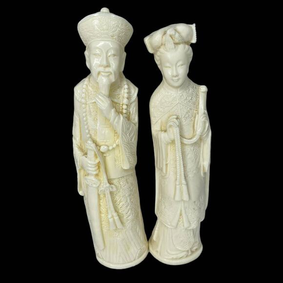 Vintage Chinese Sculptures Figurines Resin - Picture 3 of 10